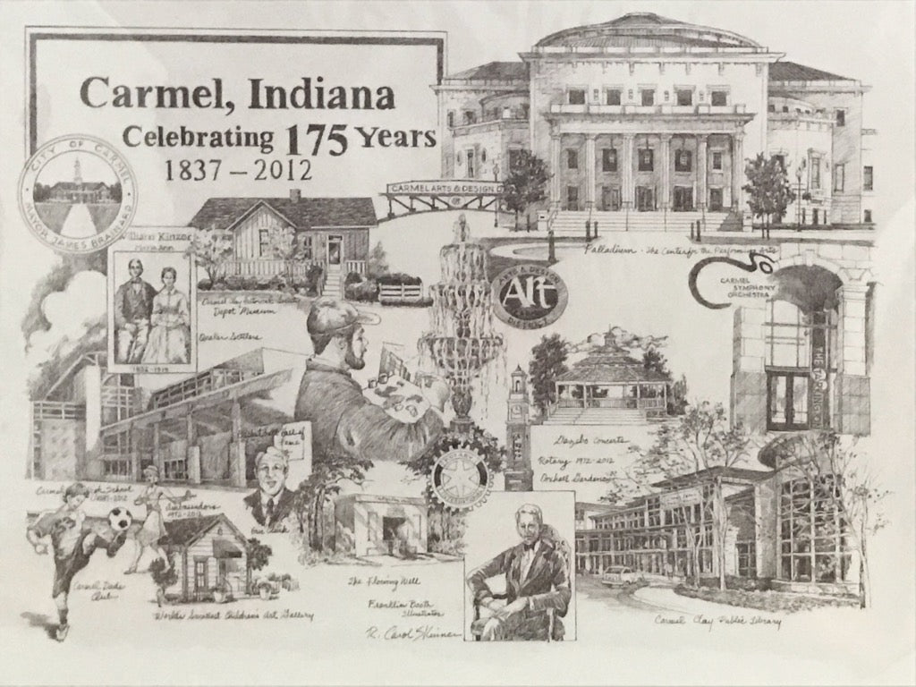 Carmel, Indiana 175th Anniversary Print (2012)                               15
