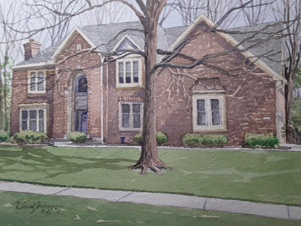 Watercolor of Home